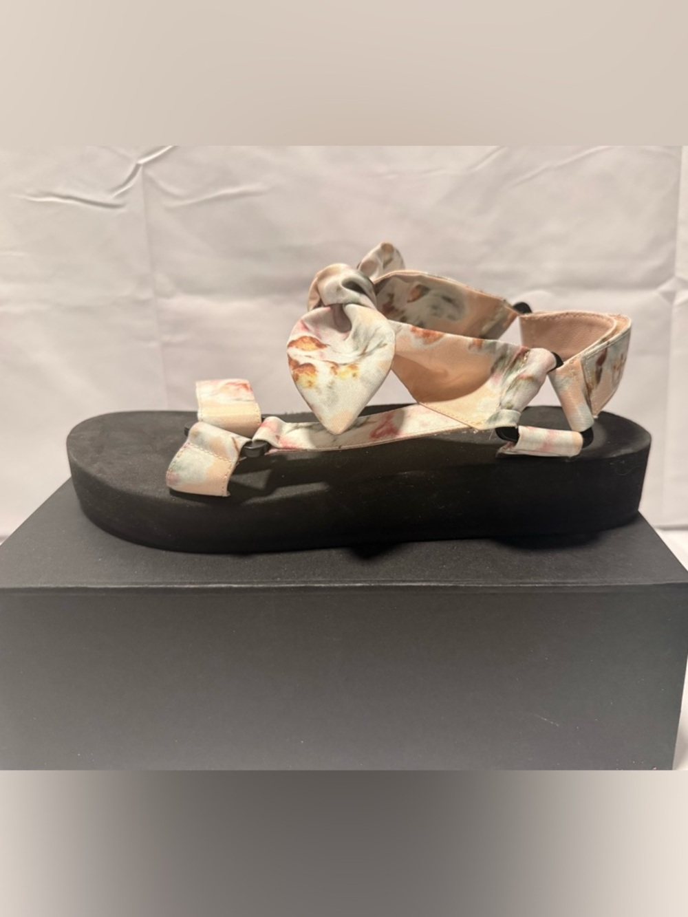 Loeffer Randall Women’s Floral Cream Strap Platform Sandal *NEW*